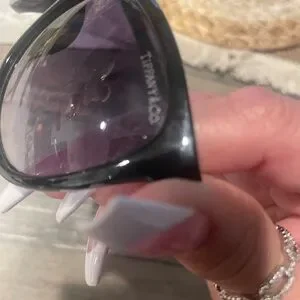 Accessories | Tiffany Co 496 Black Sunglasses With Gold  display picture 3